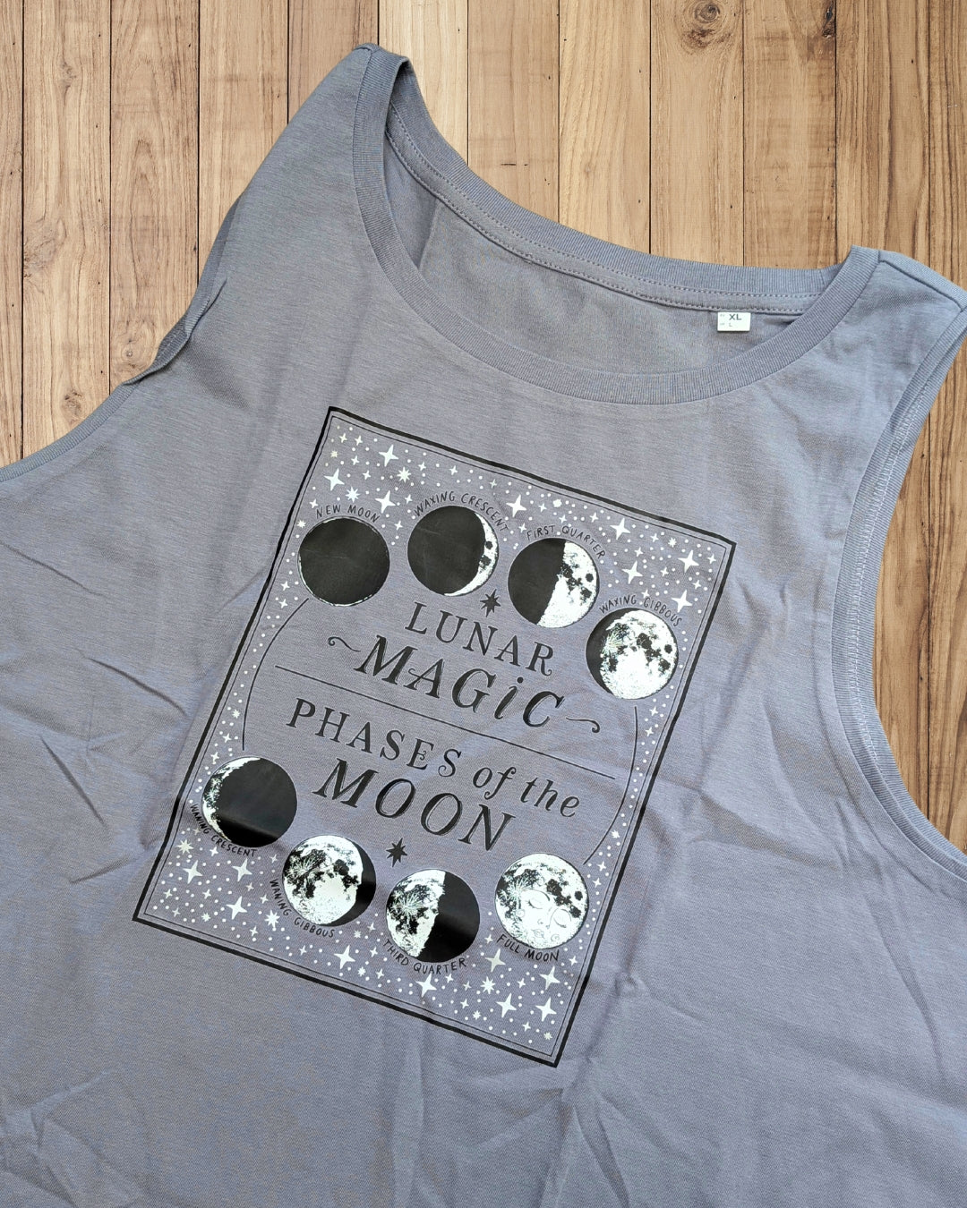 MOON PHASE SLATE GREY VEST - XL