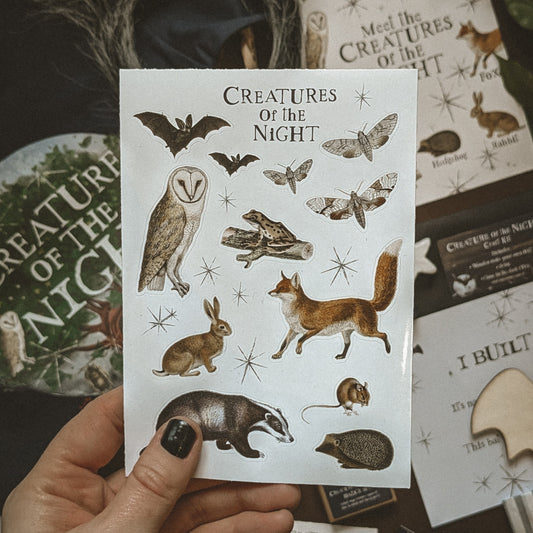 SALE Creatures of the Night A6 Sticker Set
